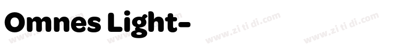 Omnes Light字体转换